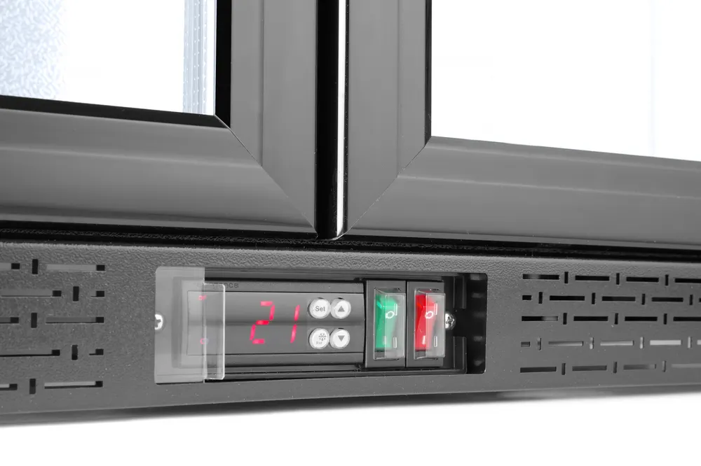 Vis Back bar refrigerator double-door, Arktic, 158L, Black, 230V/160W, 900x530x(H)865mm, bilde 4