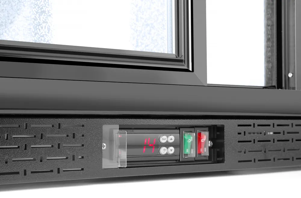 Vis Back bar refrigerator with double sliding doors, Arktic, 158L, Black, 230V/160W, 520x900x(H)870mm, bilde 4