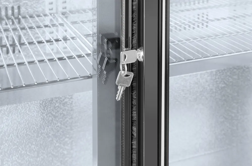 Vis Back bar refrigerator with double sliding doors, Arktic, 158L, Black, 230V/160W, 520x900x(H)870mm, bilde 5