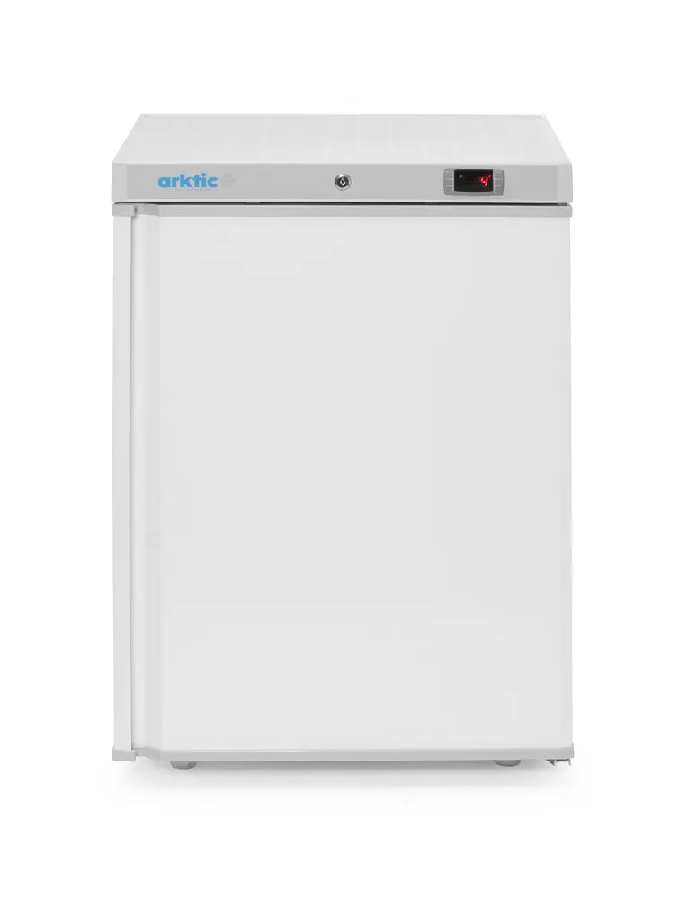 Budget Line cooling cabinet in a white painted steel casing, Arktic, Budget Line, 100L, White, 230V/110W, 637x600x(H)835mm