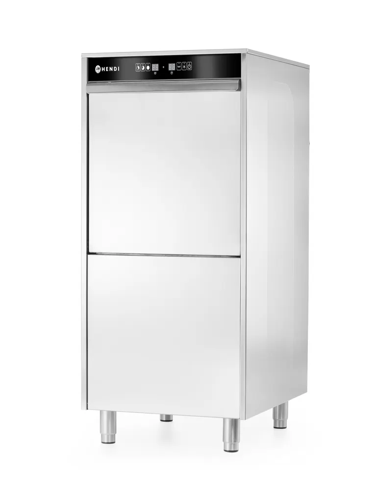 Vis 50x60 dishwasher for trays and pots – electronically controlled, with detergent dosing system and drain pump, HENDI, Kitchen Line, 400V/7100W, 595x777x(H)1335mm, bilde 2