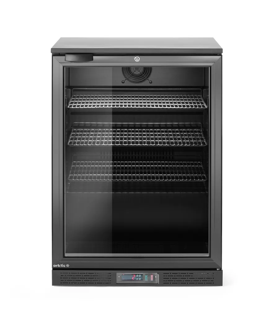 Back bar refrigerator single-door, Arktic, 105L, Black, 230V/120W, 600x530x(H)870mm