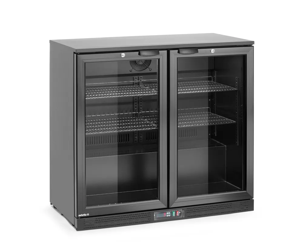 Vis Back bar refrigerator double-door, Arktic, 158L, Black, 230V/160W, 530x900x(H)870mm, bilde 2