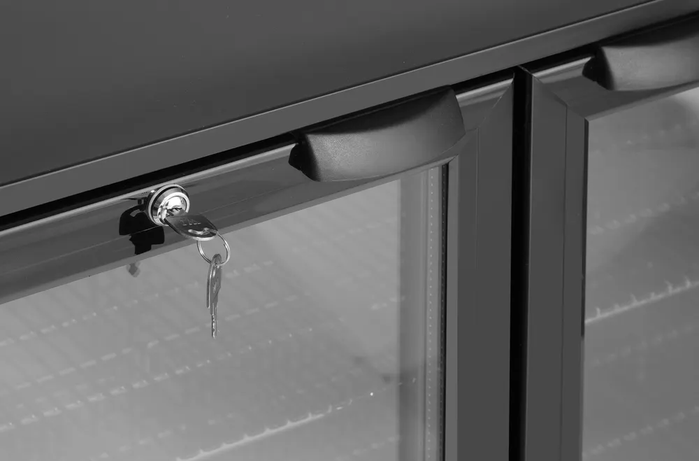 Vis Back bar refrigerator double-door, Arktic, 158L, Black, 230V/160W, 530x900x(H)870mm, bilde 4