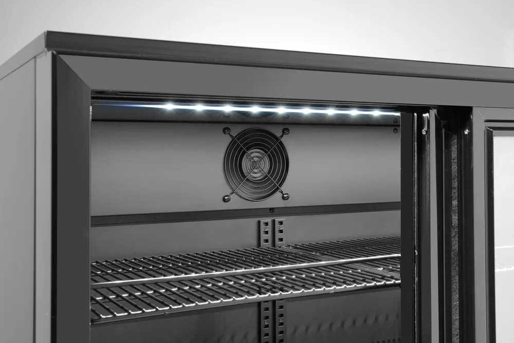 Vis Back bar refrigerator with triple sliding doors, Arktic, 254L, Black, 230V/160W, 520x1350x(H)870mm, bilde 3