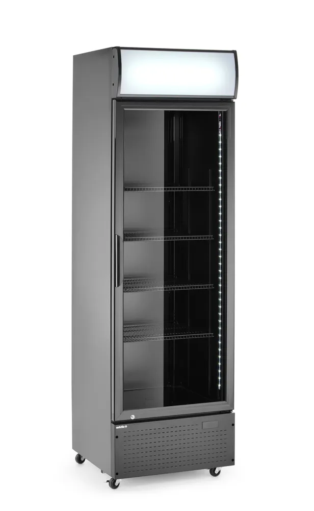 Vis Back bar refrigerator with a backlit panel, single-door, Arktic, 254L, Black, 230V/250W, 605x578x(H)1980mm, bilde 2