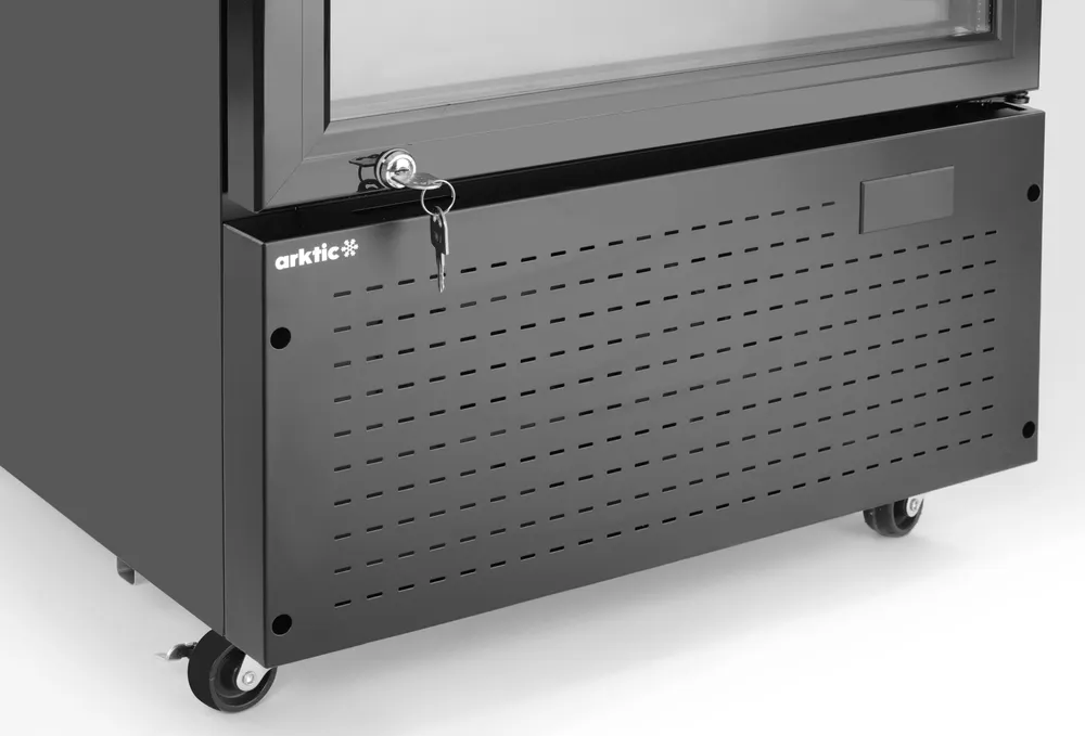 Vis Back bar refrigerator with a backlit panel, single-door, Arktic, 254L, Black, 230V/250W, 605x578x(H)1980mm, bilde 3