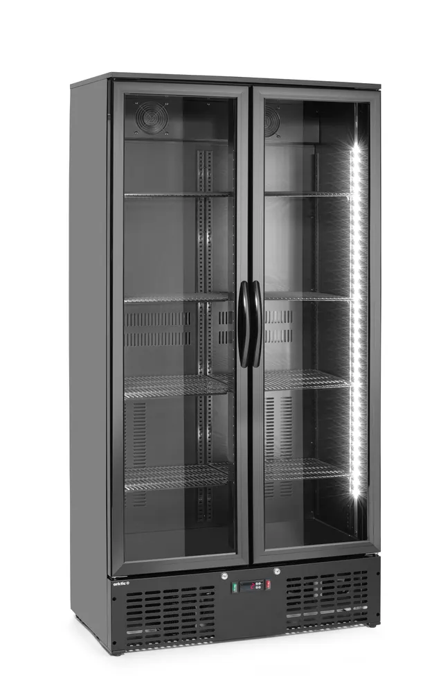 Vis Back bar refrigerator double-door, Arktic, 477L, Black, 230V/365W, 530x900x(H)1820mm, bilde 2