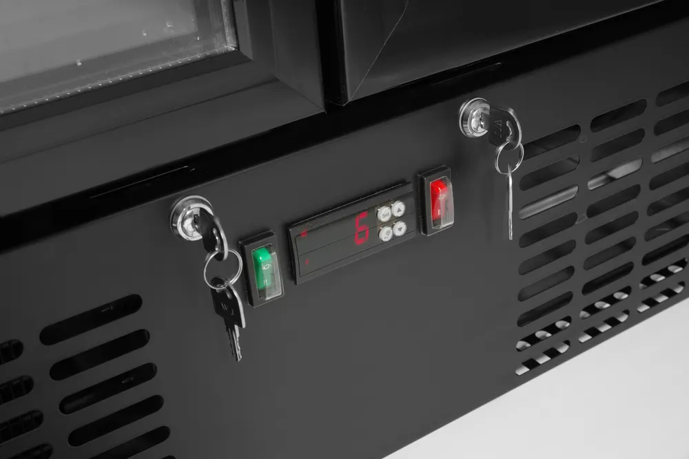 Vis Back bar refrigerator double-door, Arktic, 477L, Black, 230V/365W, 530x900x(H)1820mm, bilde 5