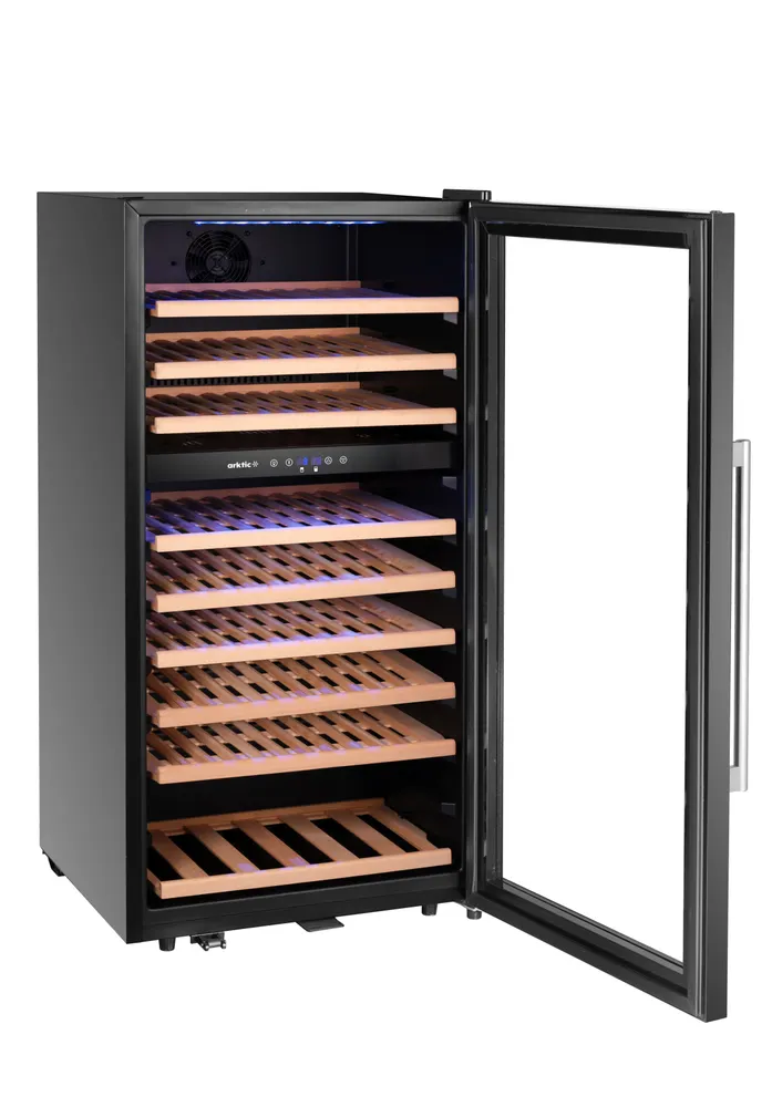 Vis Wine cooler, 2-zone, 91 bottles, Arktic, Black, 569x595x(H)1215mm, bilde 3