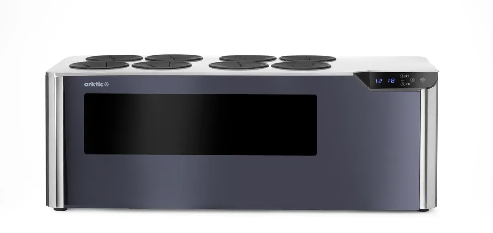 Countertop wine cooler, 2-zone Cellar, Arktic, Black, 230V/60W, 350x800x(H)293mm