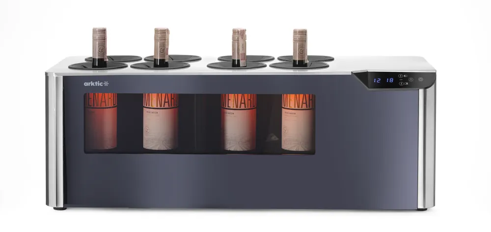 Vis Countertop wine cooler, 2-zone Cellar, Arktic, Black, 230V/60W, 350x800x(H)293mm, bilde 5