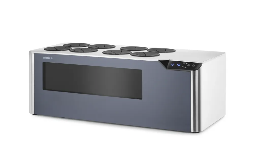 Vis Countertop wine cooler, 2-zone Cellar, Arktic, Black, 230V/60W, 350x800x(H)293mm, bilde 2