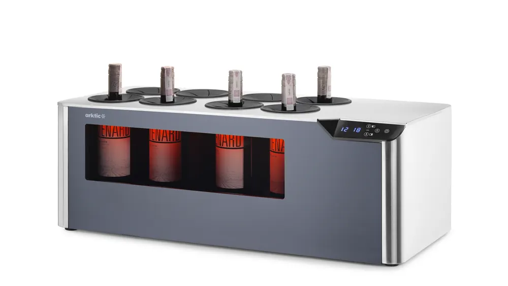 Vis Countertop wine cooler, 2-zone Cellar, Arktic, Black, 230V/60W, 350x800x(H)293mm, bilde 6