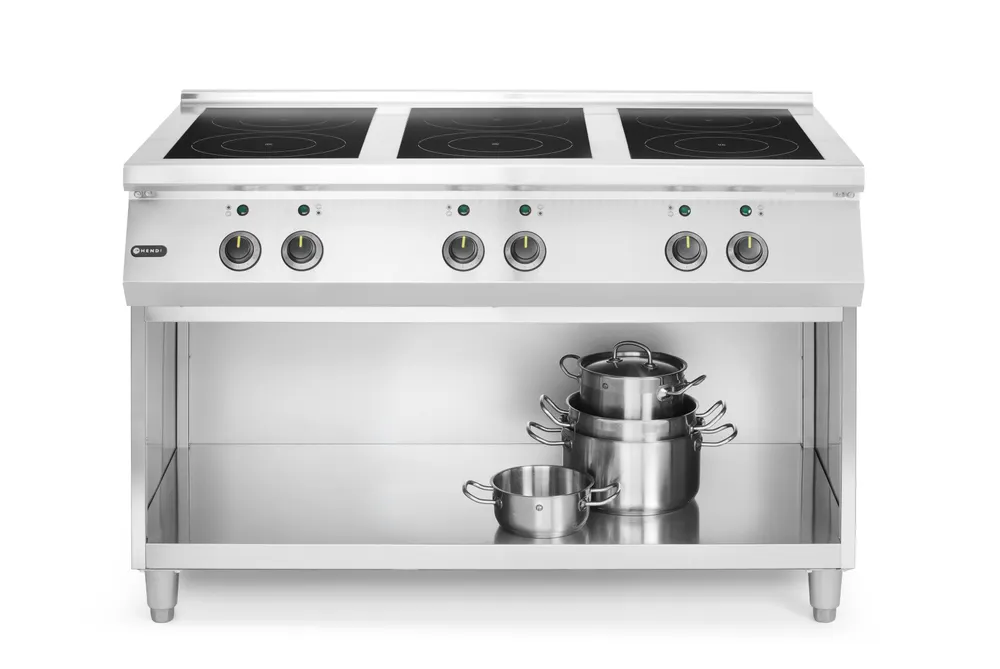 Vis Induction stove, 6 hobs, HENDI, Open storage area, 400V/25500W, 1200x700x(H)890mm, bilde 3