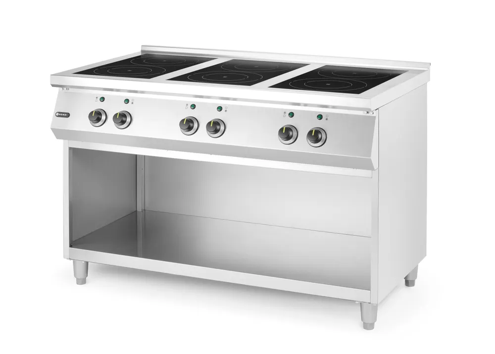 Vis Induction stove, 6 hobs, HENDI, Open storage area, 400V/25500W, 1200x700x(H)890mm, bilde 2
