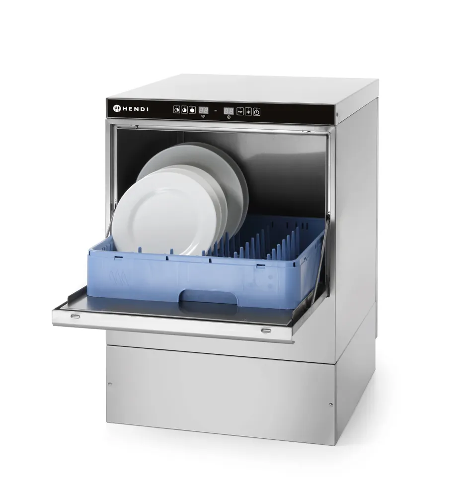 Dishwasher 50x50 - electronic control, HENDI, Kitchen Line, 230V/3600W, 570x600x(H)830mm