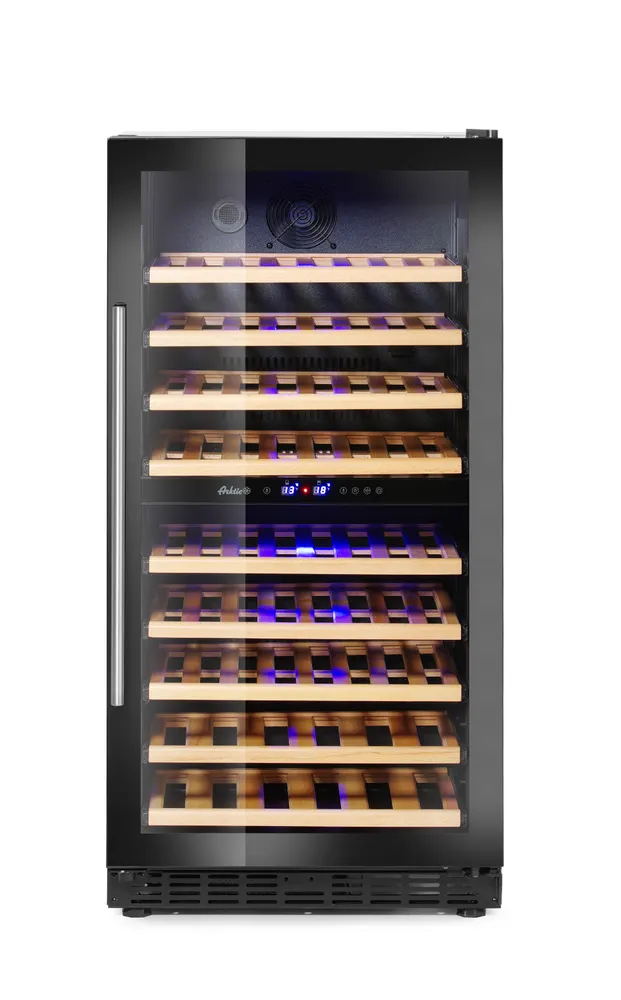 Wine cooler, 2-zone, 72 bottles, Arktic, 232L, 230V/110W, 595x675x(H)1215mm