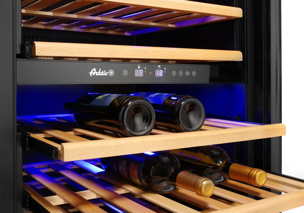 Vis Wine cooler, 2-zone, 72 bottles, Arktic, 232L, 230V/110W, 595x675x(H)1215mm, bilde 3