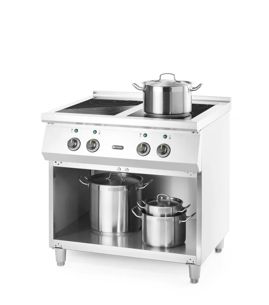 Vis Induction stove, 4 hobs, HENDI, Open storage area, 400V/17000W, 800x720x(H)854mm, bilde 3