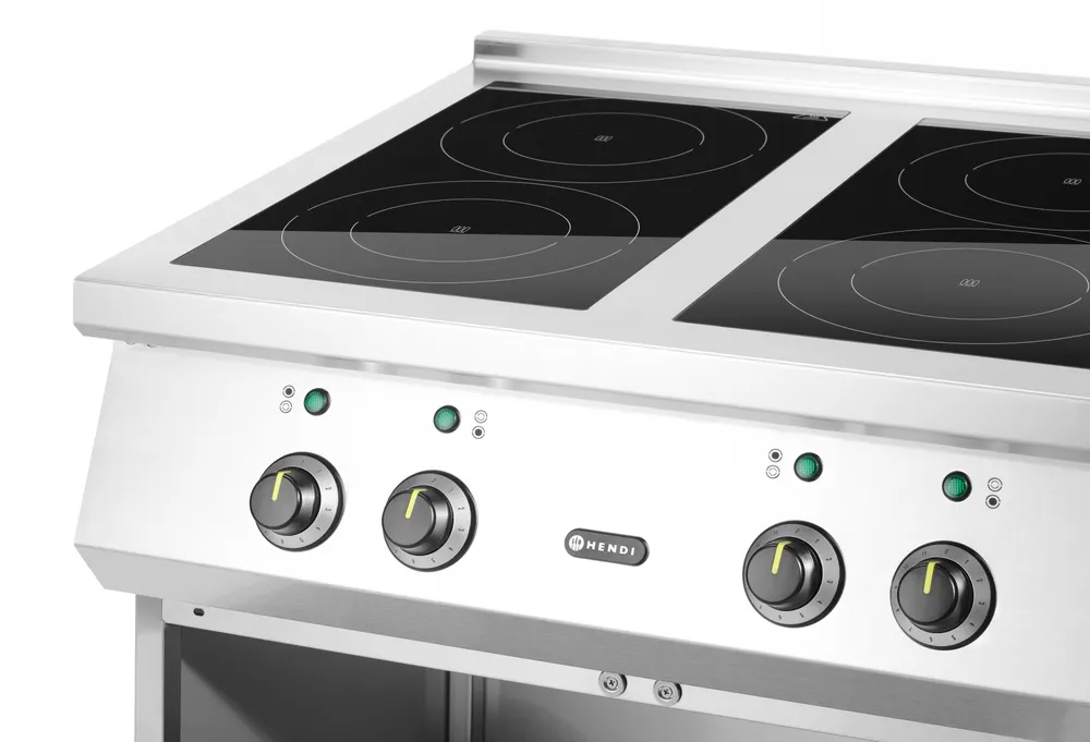 Vis Induction stove, 4 hobs, HENDI, Open storage area, 400V/17000W, 800x720x(H)854mm, bilde 5