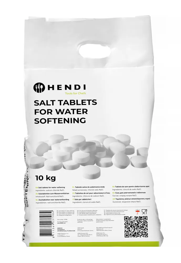 Salt tablets for water softening, HENDI, 10 kg