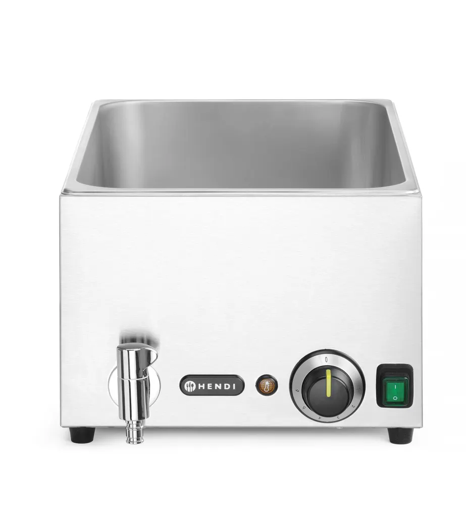Bain-marie with drain tap Ranger, HENDI, For GN containers: max. height 150 mm, GN 1/1, 220-240V/1000W, 576x334x(H)241mm