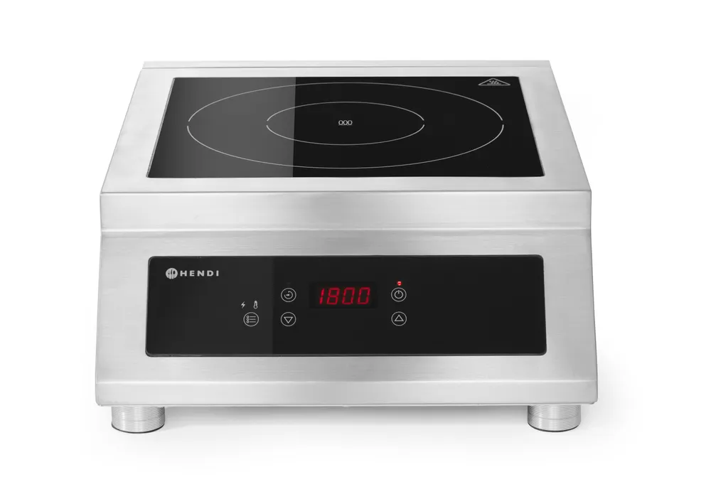 Induction cooker model 5000 D, HENDI, Profi Line, 400V/5000W, 398x525x(H)175mm