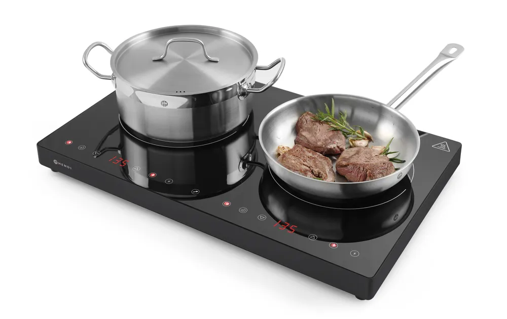 Vis Double induction cooker, HENDI, Kitchen Line, 230V/3500W, 608x405x(H)54mm, bilde 4