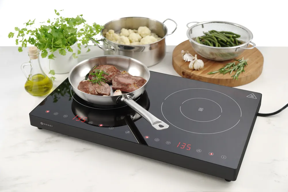 Vis Double induction cooker, HENDI, Kitchen Line, 230V/3500W, 608x405x(H)54mm, bilde 3