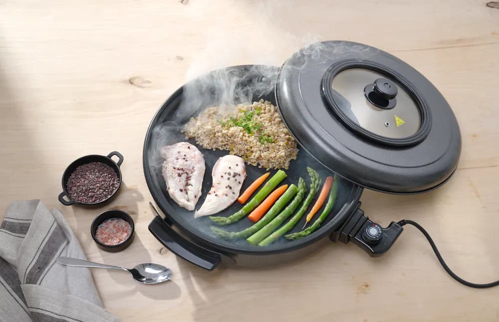 Vis Party pan, HENDI, inner pan 550x(H)60mm, 230V/1600W, ⌀620x(H)170mm, bilde 6