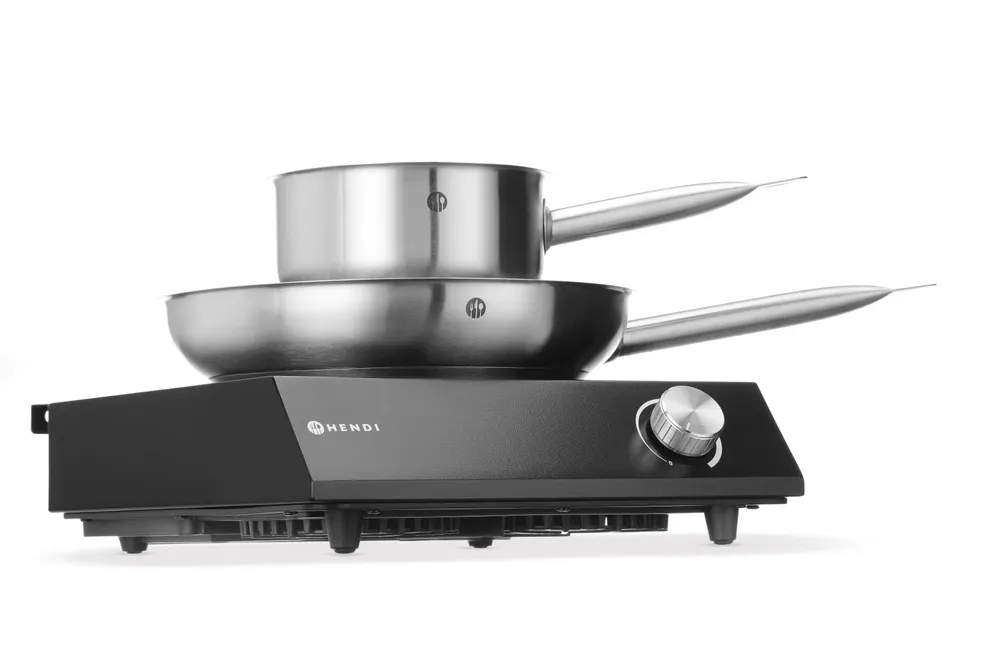 Vis Set: Induction cooker 3500W + saucepan + frying pan, HENDI, Black, 230V/3500W, 320x395x(H)95mm, bilde 6