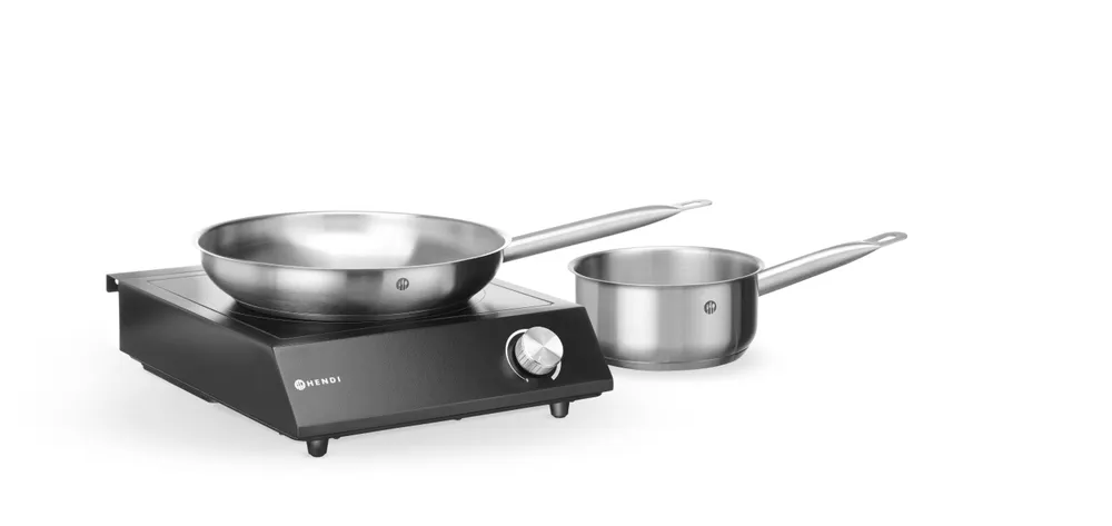 Vis Set: Induction cooker 3500W + saucepan + frying pan, HENDI, Black, 230V/3500W, 320x395x(H)95mm, bilde 10