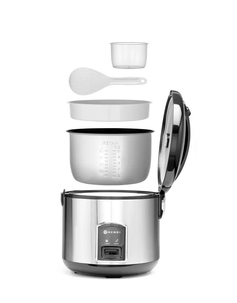 Vis Rice cooker with steamer function, HENDI, Profi Line, 1,8L, 230V/700W, ⌀280x(H)285mm, bilde 7