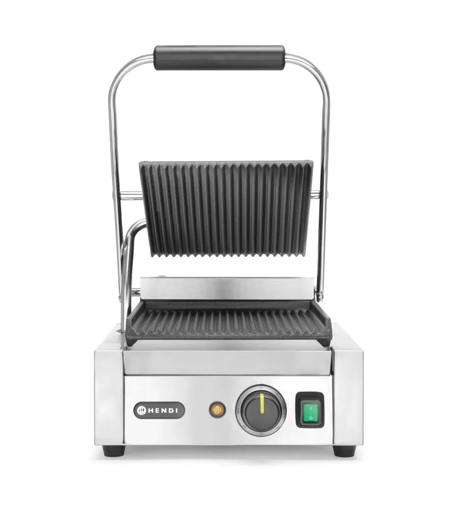 Vis Contact grill – single version, HENDI, ribbed top and bottom, 230V/1800W, 310x375x(H)216mm, bilde 7
