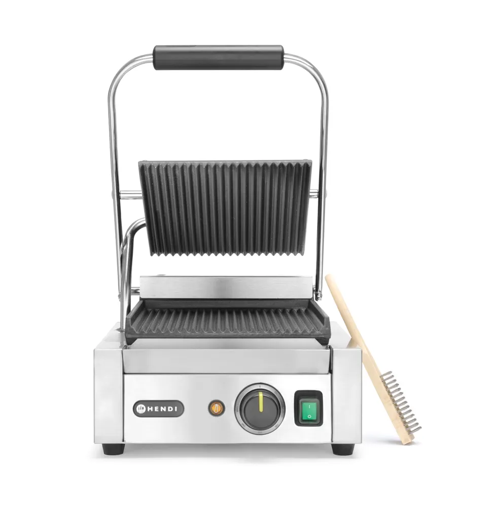 Vis Contact grill – single version, HENDI, ribbed top and bottom, 230V/1800W, 310x375x(H)216mm, bilde 6