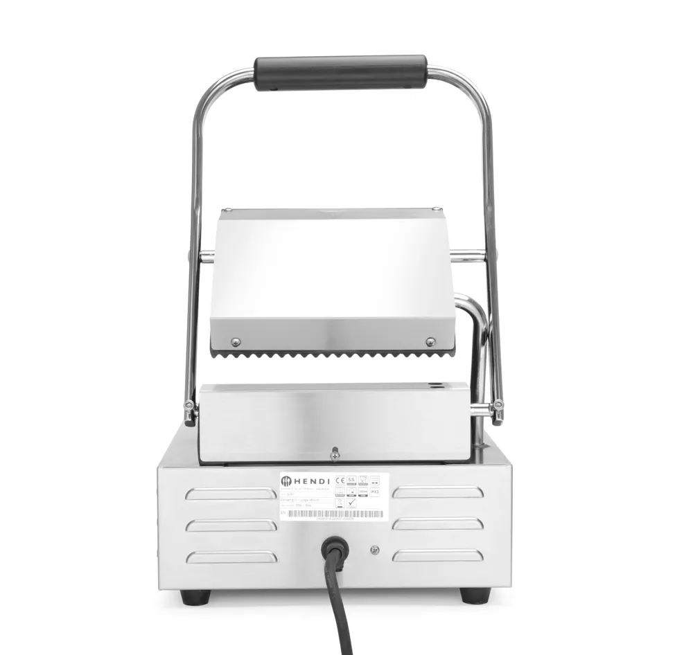 Vis Contact grill – single version, HENDI, ribbed top and bottom, 230V/1800W, 310x375x(H)216mm, bilde 3