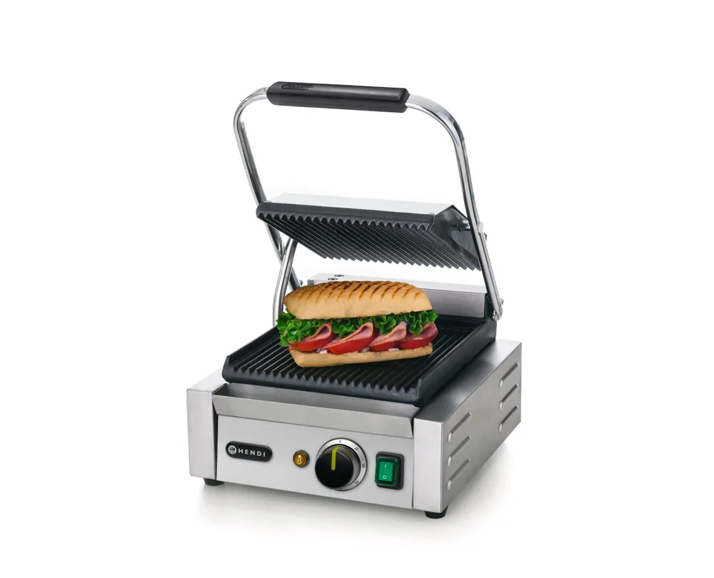 Vis Contact grill – single version, HENDI, ribbed top and bottom, 230V/1800W, 310x375x(H)216mm, bilde 8
