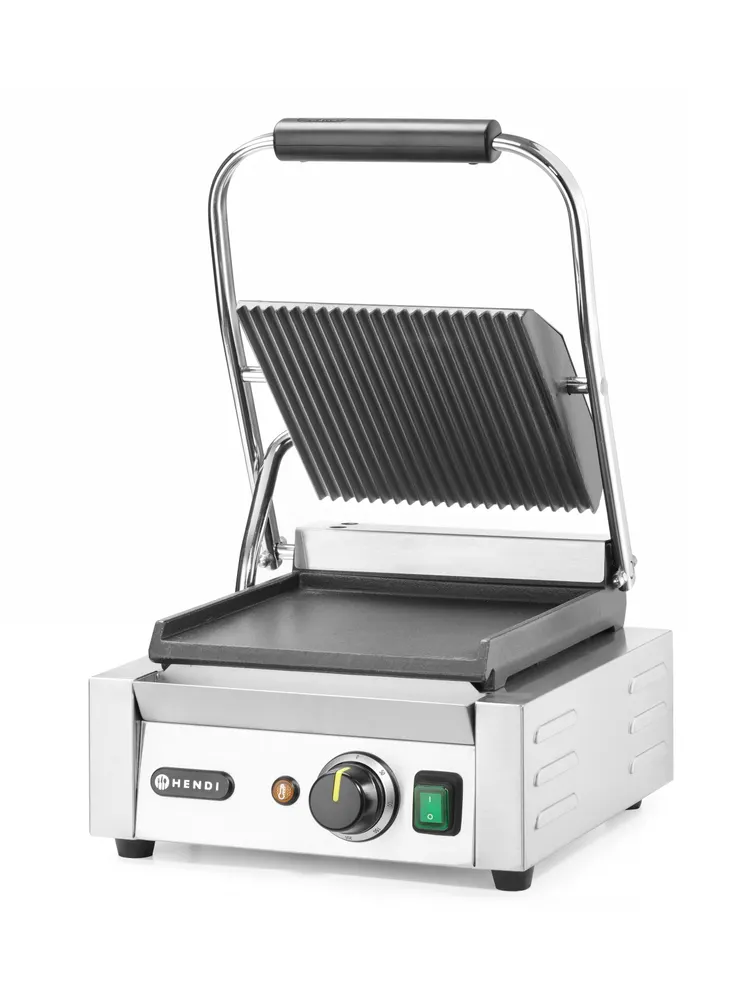 Vis Contact grill – single version, HENDI, ribbed top and smooth bottom, 230V/1800W, 310x375x(H)216mm, bilde 2