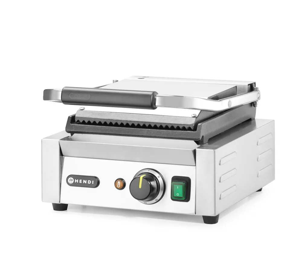 Vis Contact grill – single version, HENDI, ribbed top and smooth bottom, 230V/1800W, 310x375x(H)216mm, bilde 4
