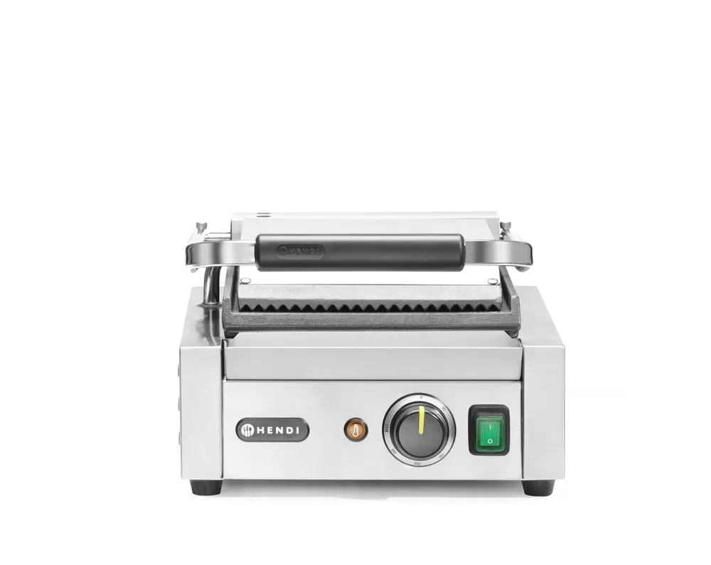 Vis Contact grill – single version, HENDI, ribbed top and smooth bottom, 230V/1800W, 310x375x(H)216mm, bilde 3