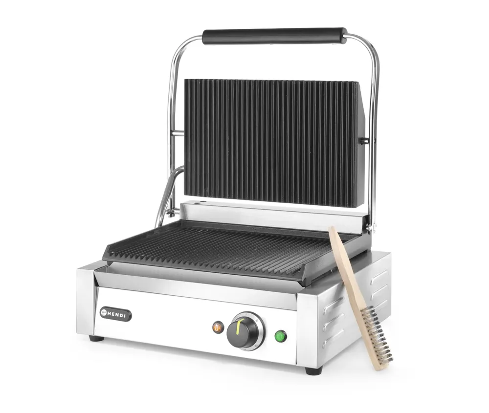 Vis Contact grill Panini, HENDI, Silver, 220-240V/2200W, 430x375x(H)216mm, bilde 2