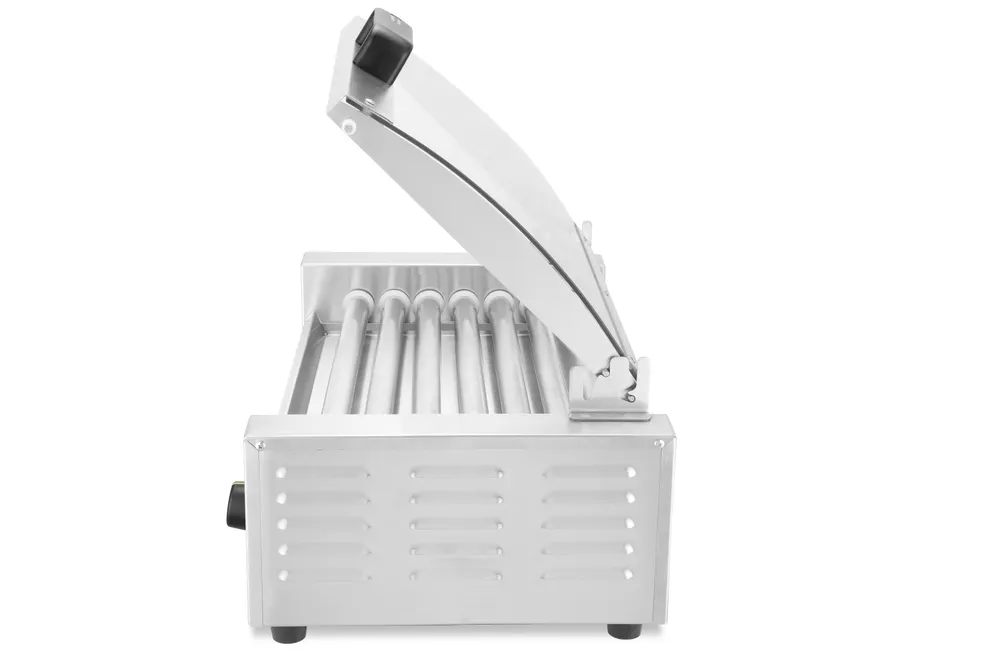 Vis Sausage rolling grill, 1-zone with energy-saving cover, HENDI, 9 rollers, 230V/790W, 566x450x(H)259mm, bilde 7