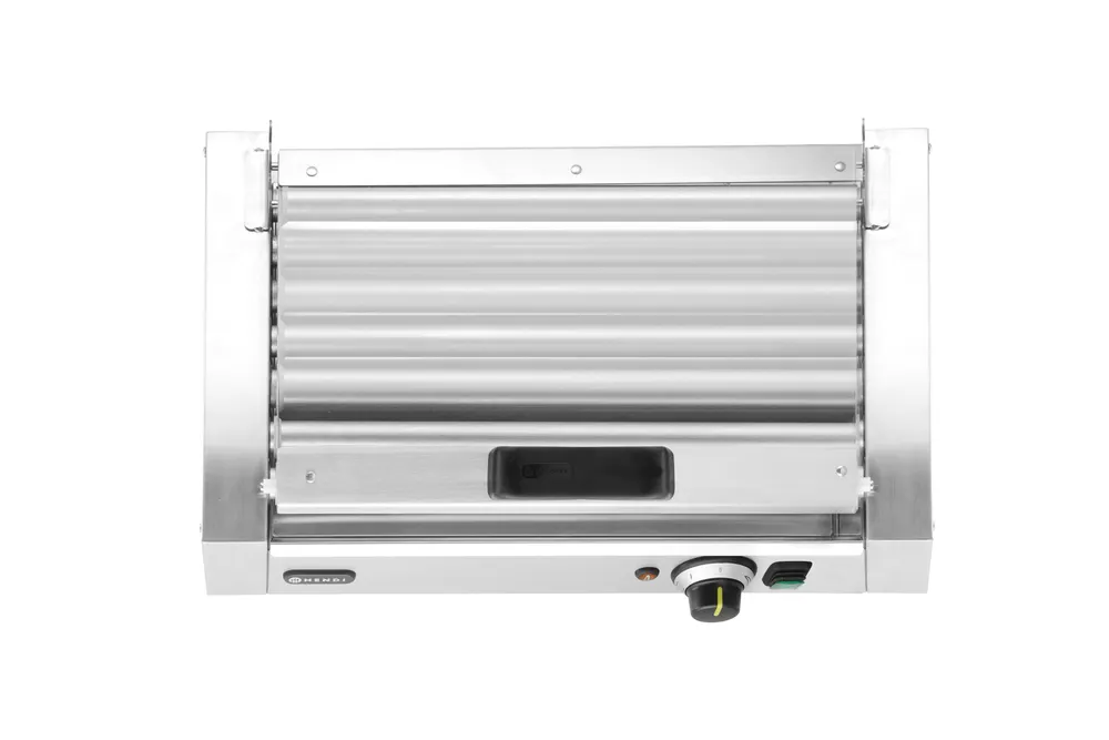 Vis Sausage rolling grill, 1-zone with energy-saving cover, HENDI, 9 rollers, 230V/790W, 566x450x(H)259mm, bilde 9