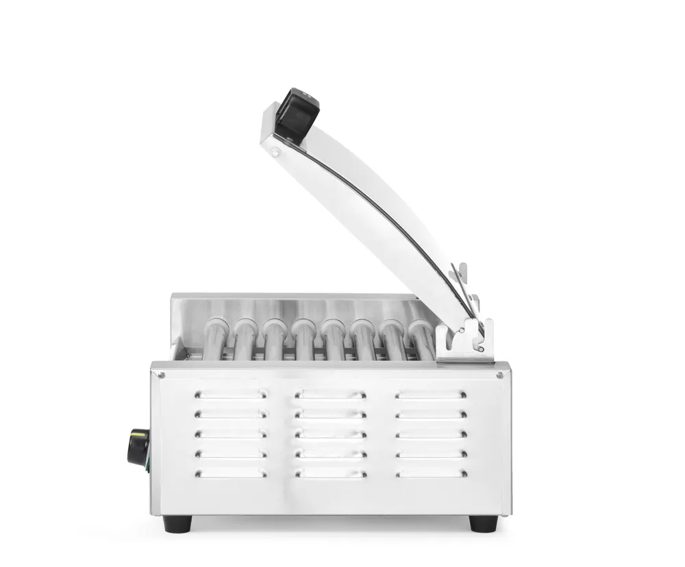 Vis Sausage rolling grill, 1-zone with energy-saving cover, HENDI, 9 rollers, 230V/790W, 566x450x(H)259mm, bilde 4
