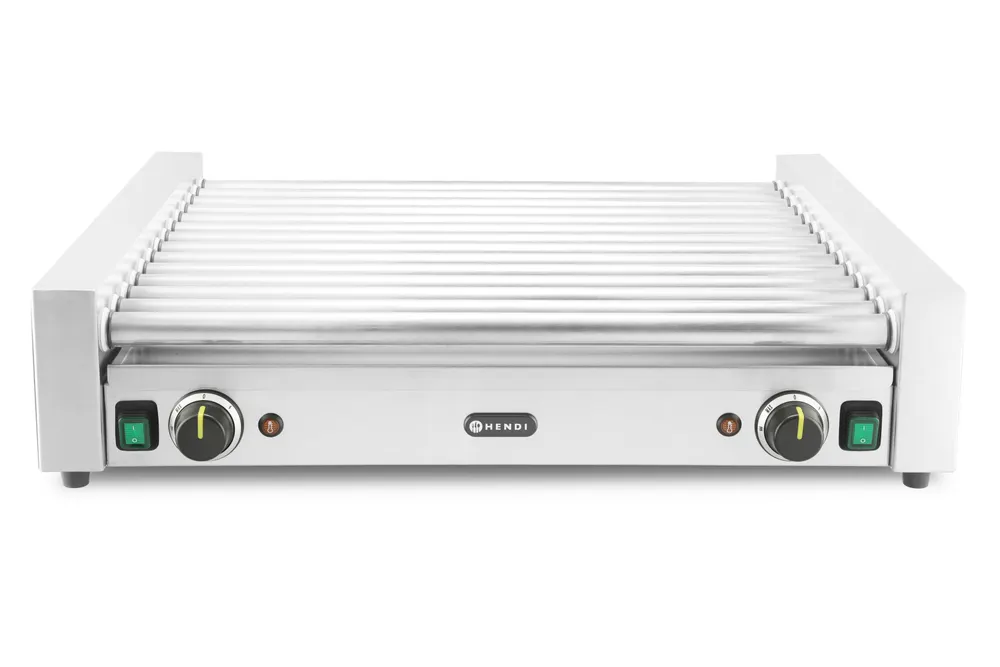 Vis Sausage rolling grill XL - 2 zones, HENDI, 14 rollers, Silver, 230V/2000W, 732x590x(H)168mm, Rectangular, bilde 2