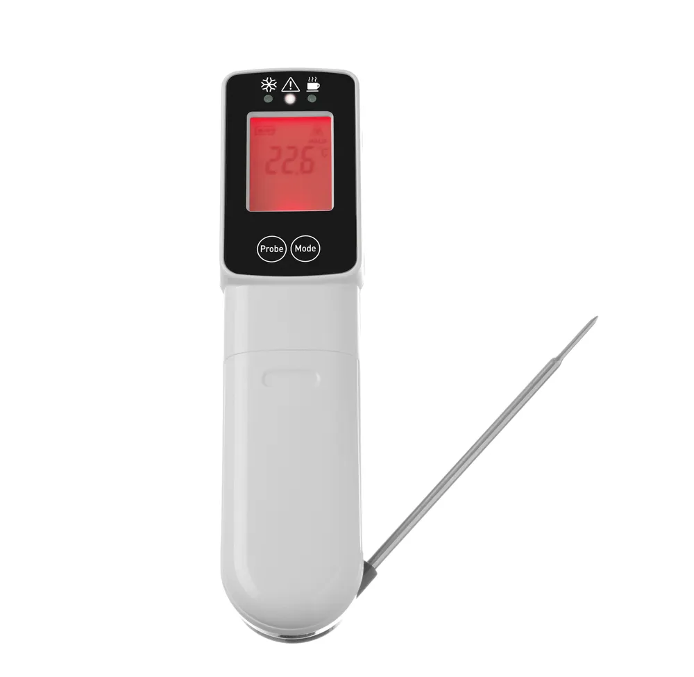 Infrared thermometer with probe, HENDI, 39x53x(H)158mm