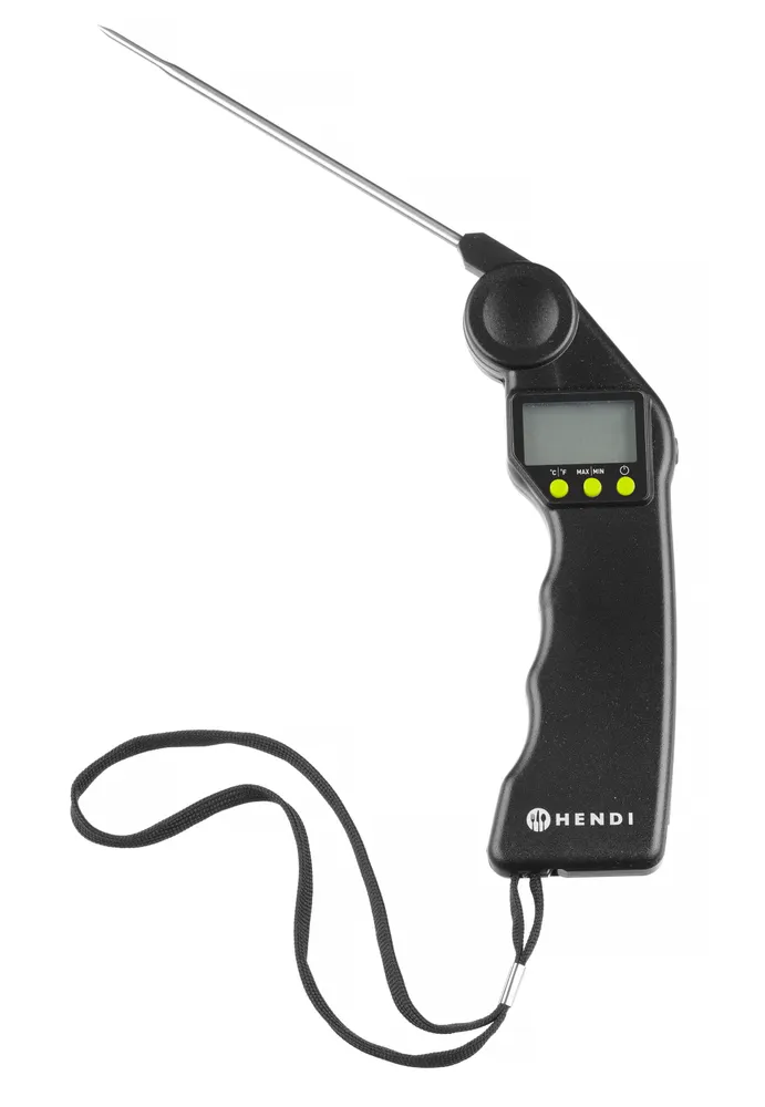Vis Digital thermometer with foldable probe, HENDI, Black, 160x55x(H)20mm, bilde 2