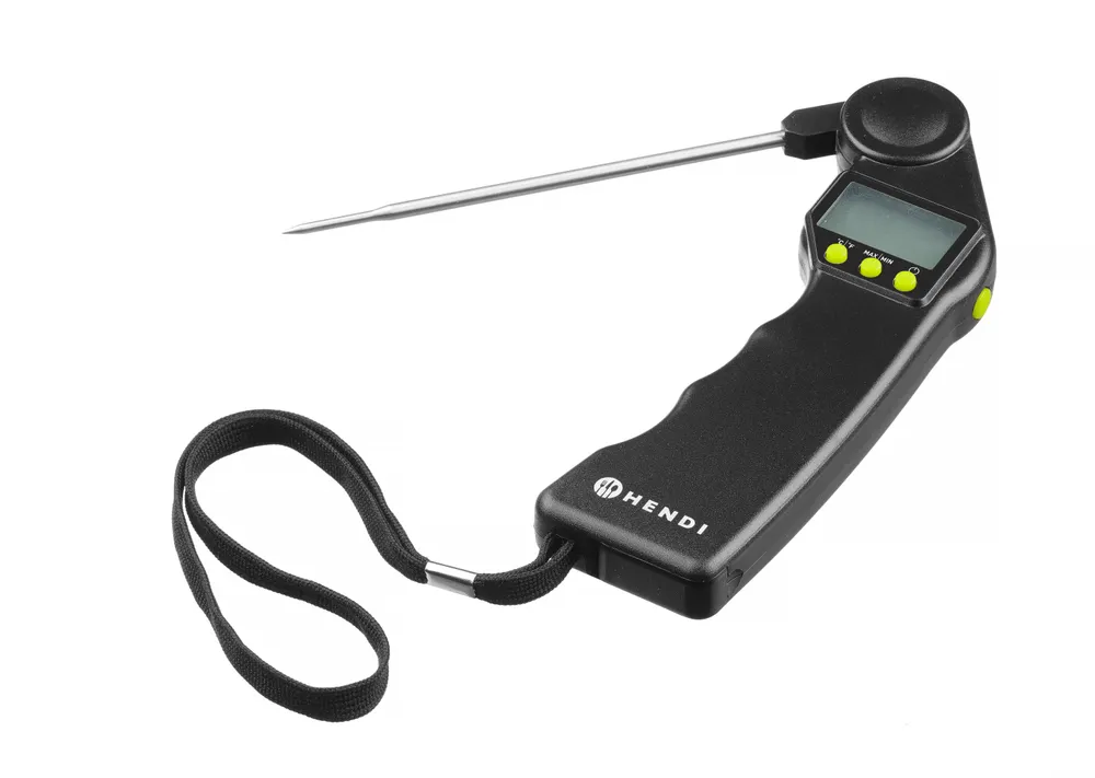 Vis Digital thermometer with foldable probe, HENDI, Black, 160x55x(H)20mm, bilde 3