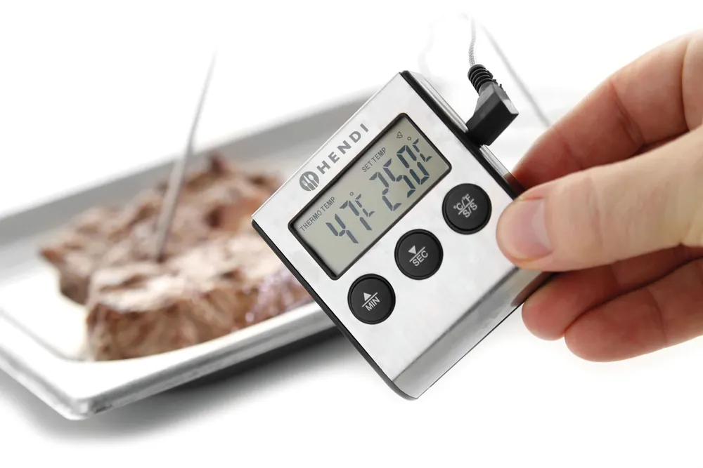 Vis Roasting thermometer with timer, HENDI, 65x70x(H)17mm, bilde 2